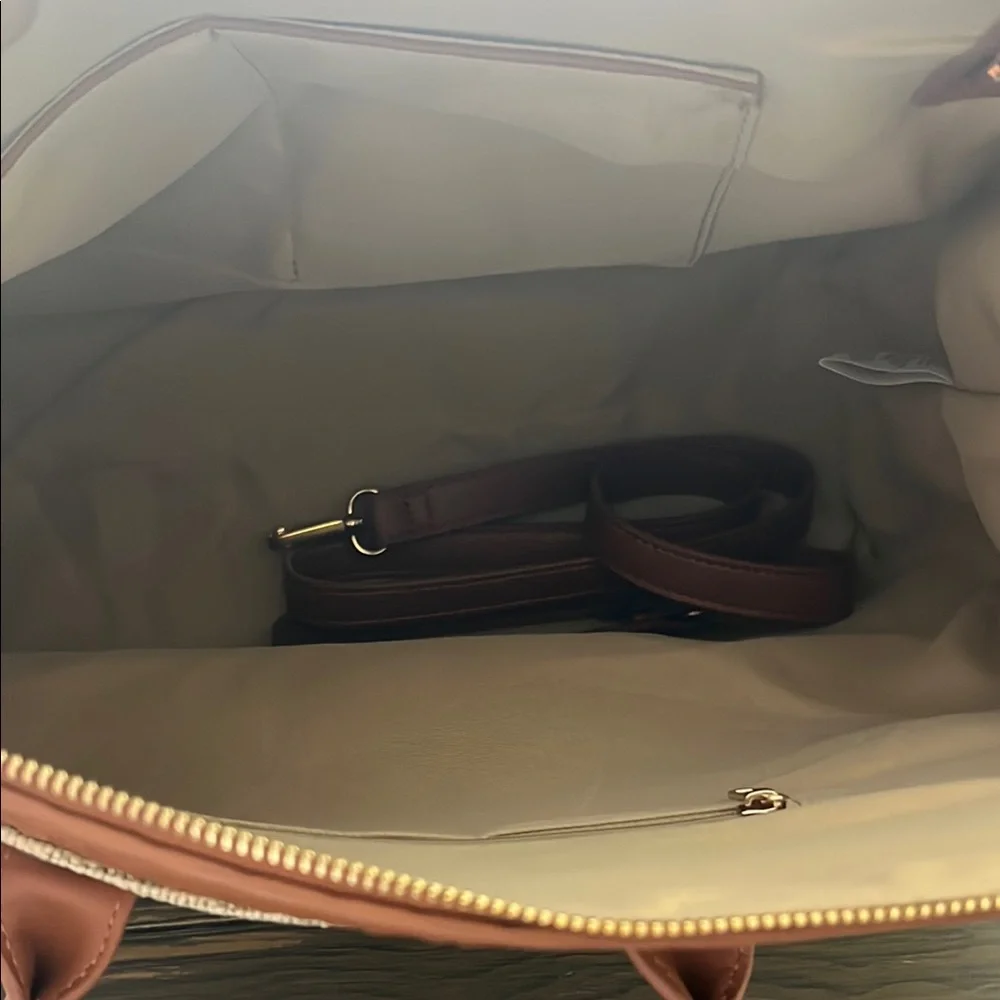 Vici Brown and Cream Satchel Bag